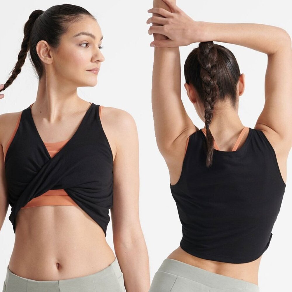 Superdry Women's Flex Twist Crop Tank Top - Size 8 - NWT